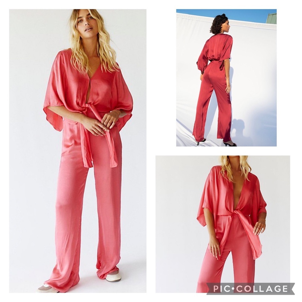 NWT Free People Young Fabulous & Broke Breezy Jumpsuit sz XS color- Apple